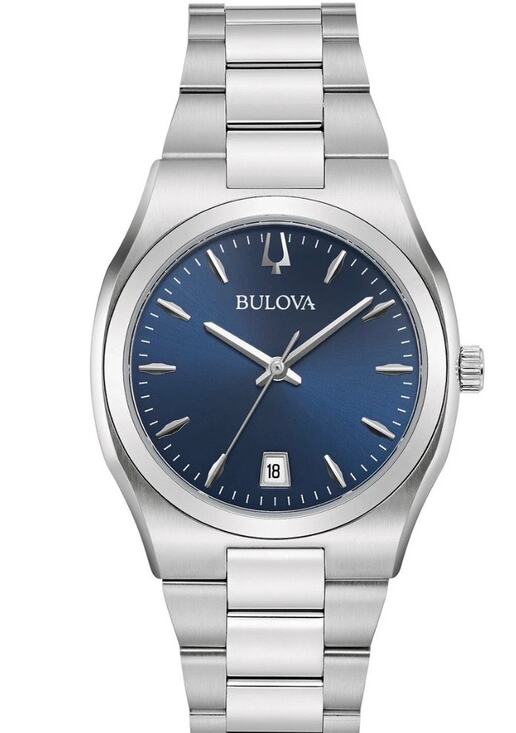 NIB Bulova Surveyor Quartz 96M157 Woman\'s Watch 34mm Silver Minimalist Classic main image 7